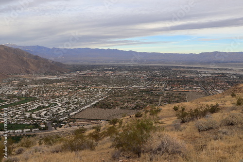 View of Palm Springs and Coachella Valley from the Garstin Loop Trail photo