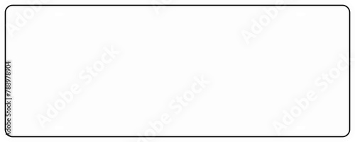 Blank License Plate