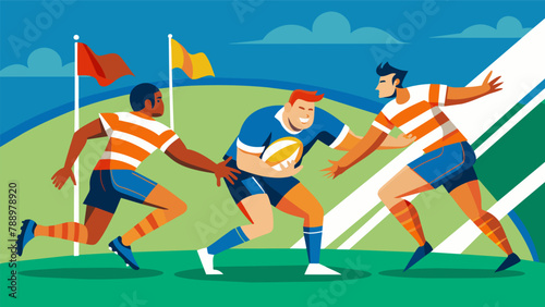 Managing a flag rugby league emphasizing a strong sense of camaraderie and sportsmanship on and off the field.