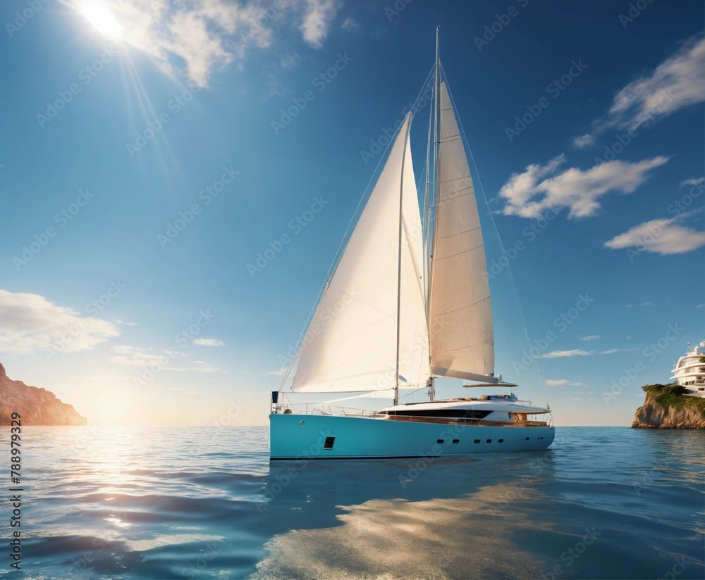 Fototapeta premium sailing on the sea