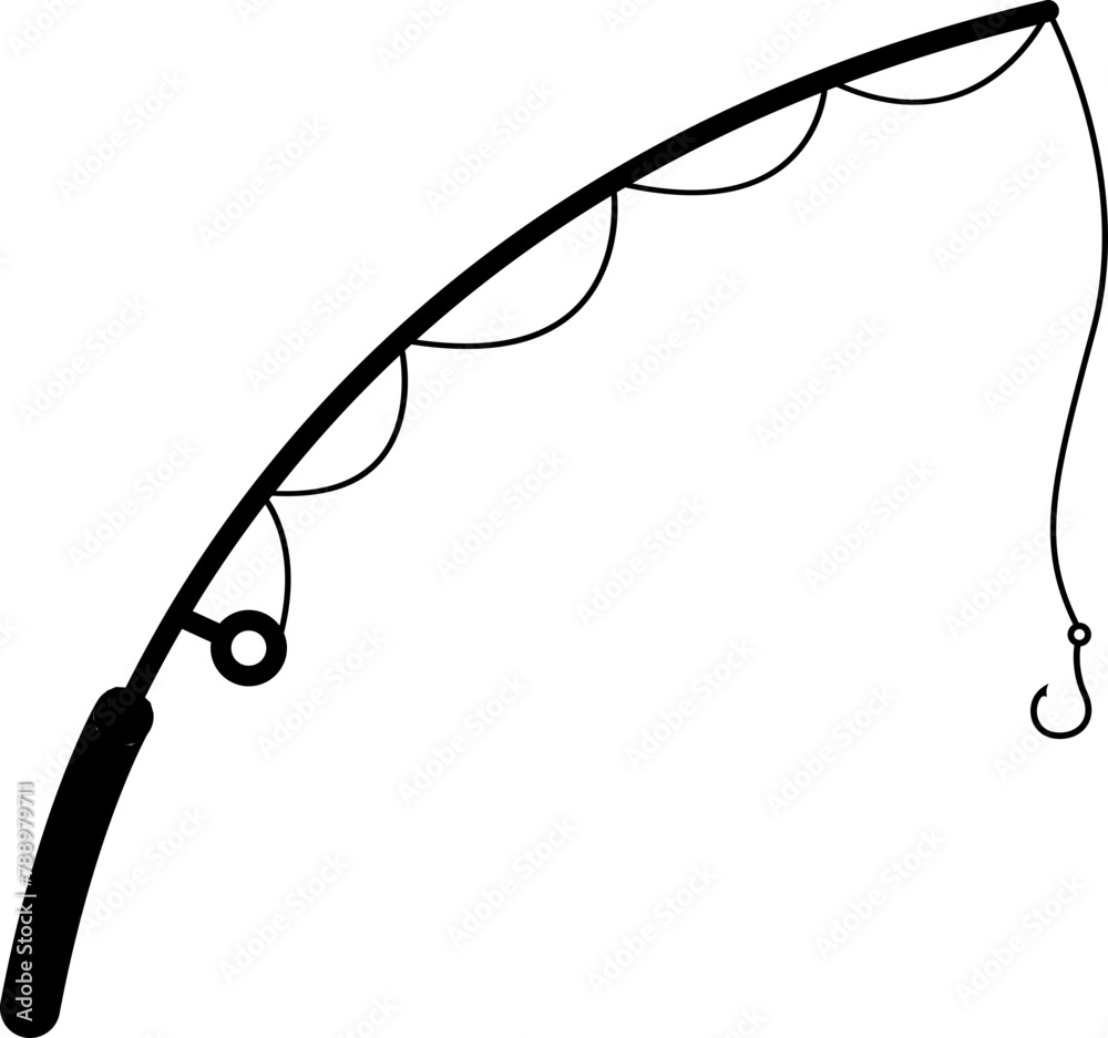 Fotografia fishing rod icon