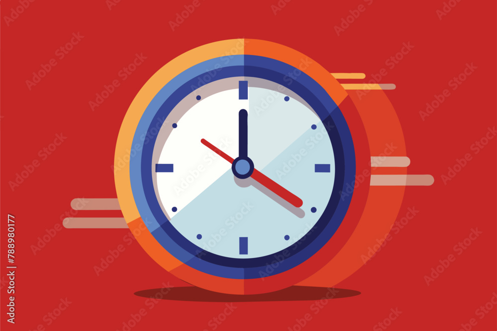 A clock showing the end of the work day approaching, AI generated A clock showing the end of the work day approaching, AI generated