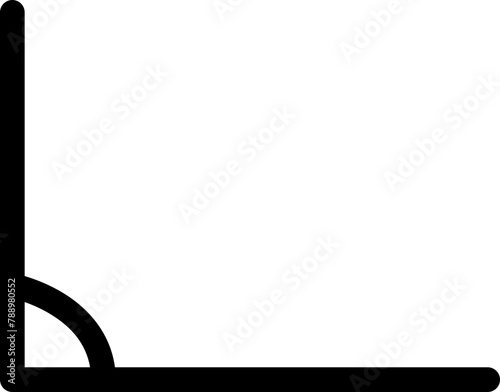 Right angle icon