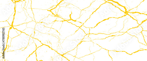 Vector abstract Transparent background with Japanese kintsugi cracks design.