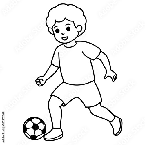          child who play football.
