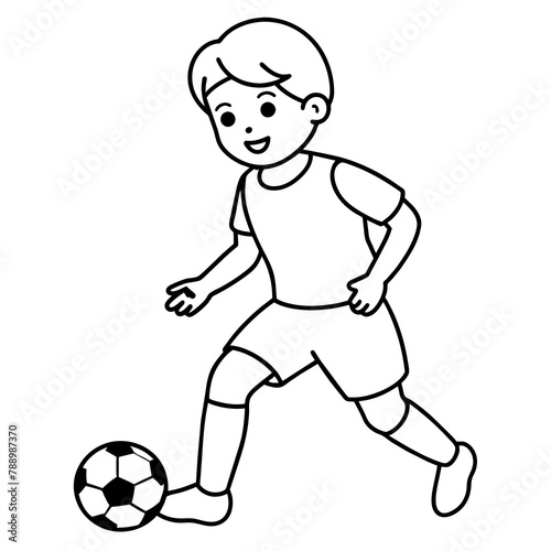          child who play football.
