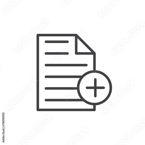 Document Creation and Addition Icons. New File and Add Symbol Symbols.