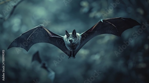 Bat Wings: A photo of bat wings with a blurred background