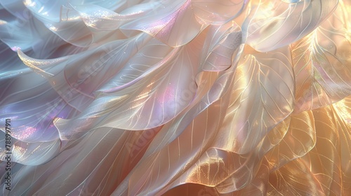 Fairy Wings: A photo of delicate, translucent wings with shimmering iridescence © MAY