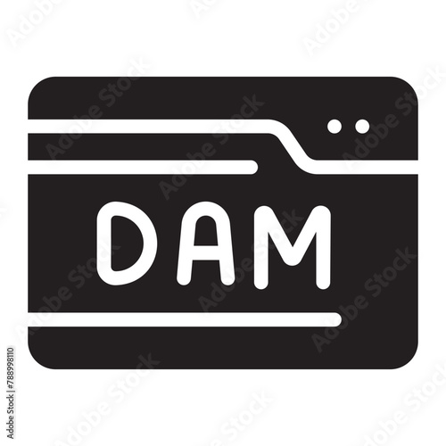 dam glyph icon