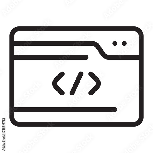 coding line icon