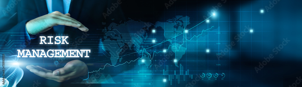 Risk management and ethical hacking go hand in hand. Businessmen hold their business and protect data with a virtual network connection. Innovative technology develops smart solutions. Risk management and ethical hacking go hand in hand. Businessmen hold their business and protect data with a virtual network connection. Innovative technology develops smart solutions.