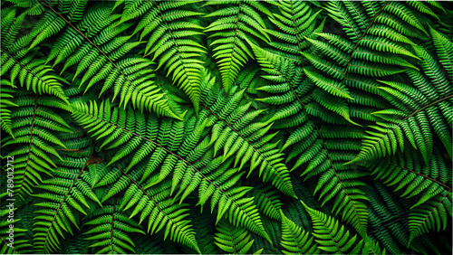 forest fern, wallpaper, graphics, green tones, abstraction, forest, nature, forest, fern, leaves, nature, greenery, trees, shadow, sunlight, fresh air, calm, silence, harmony, ecology, beauty, landsca