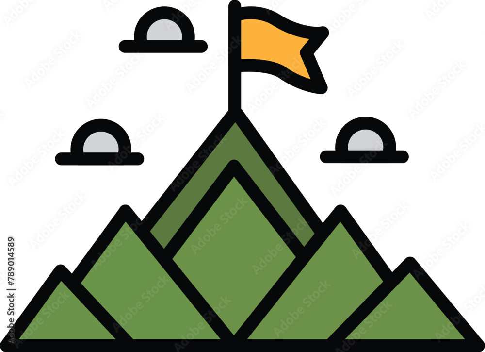 A mountain range with a sky in the background A mountain range with a sky in the background