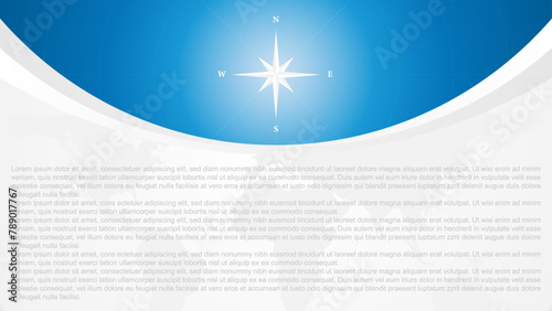 Navigation compass wind rose, vector illustration