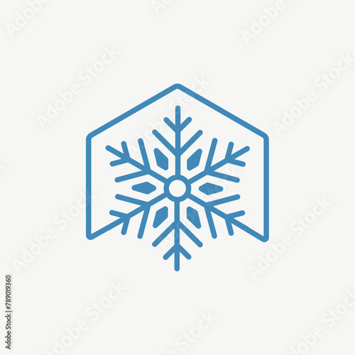 Minimalist Snow with House Logo