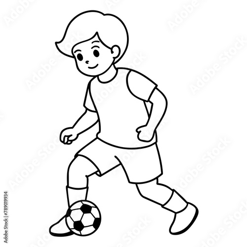          child who play football.
