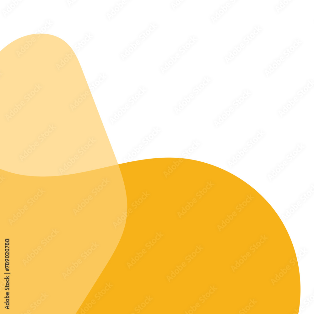 Yellow Abstract Blob Corner Yellow Abstract Blob Corner