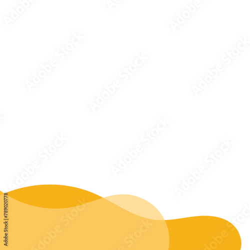 Yellow Abstract Blob Corner