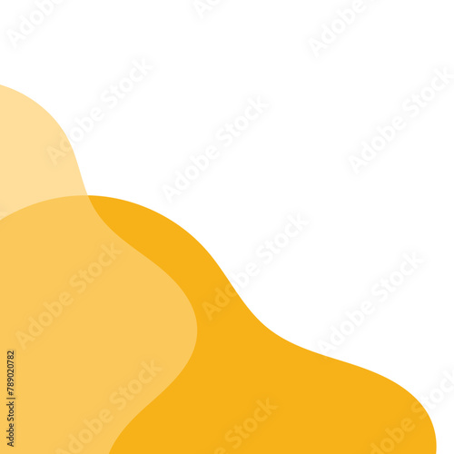 Yellow Abstract Blob Corner
