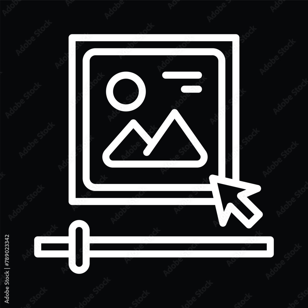 photo editor icon vector outline photo editor icon vector outline