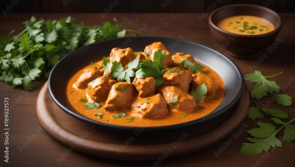 A Delectable Serving of Butter Chicken. A Delectable Serving of Butter Chicken.