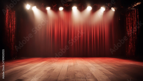 stage light background theatre spotlight entertainment show spot performance concert event scene opera auditorium drama club empty smoke decoration contrasting complementary colours night photo