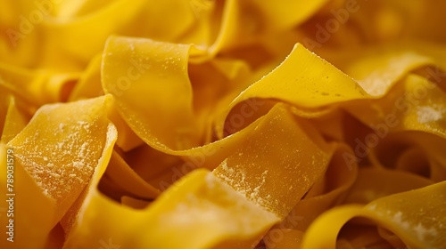 Fresh pappardelle pasta close up : Generative AI
