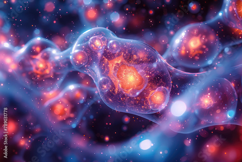 Closeup of the subatomic particles reveals the intricate dance of quarks, leptons, and bosons, as they interact within the confines of the particle zoo