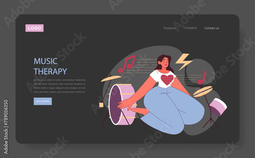 Music Therapy concept.