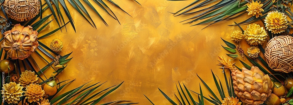 Naklejka premium Background design with ketupat for Hari Raya Aidilfitri. Malay signifies the celebration of fasting days. I ask for both bodily and spiritual pardon.