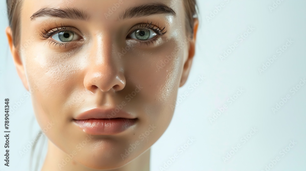 Beautiful Face of Young Woman with Clean Fresh Skin close up isolated on white Beauty Portrait Beautiful Spa Woman Smiling Perfect Fresh Skin Pure Beauty Model Youth and Skin Care Conc : Generative AI Beautiful Face of Young Woman with Clean Fresh Skin close up isolated on white Beauty Portrait Beautiful Spa Woman Smiling Perfect Fresh Skin Pure Beauty Model Youth and Skin Care Conc : Generative AI