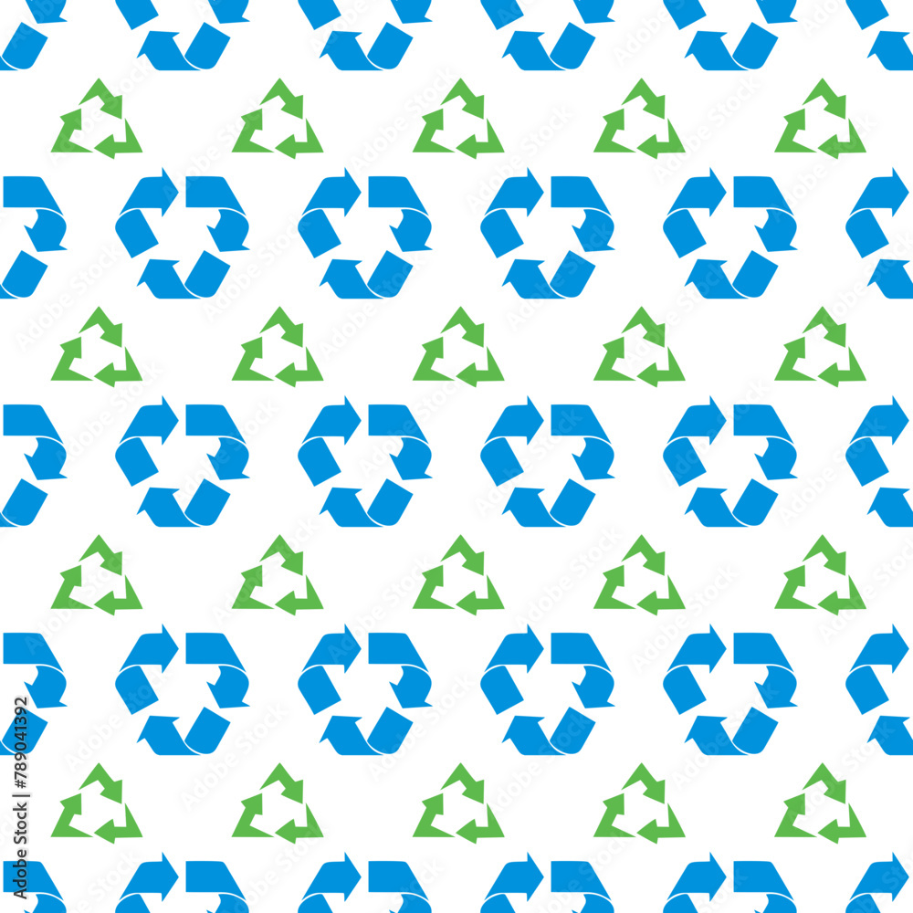 Obraz premium Recycle Frame Background Pattern