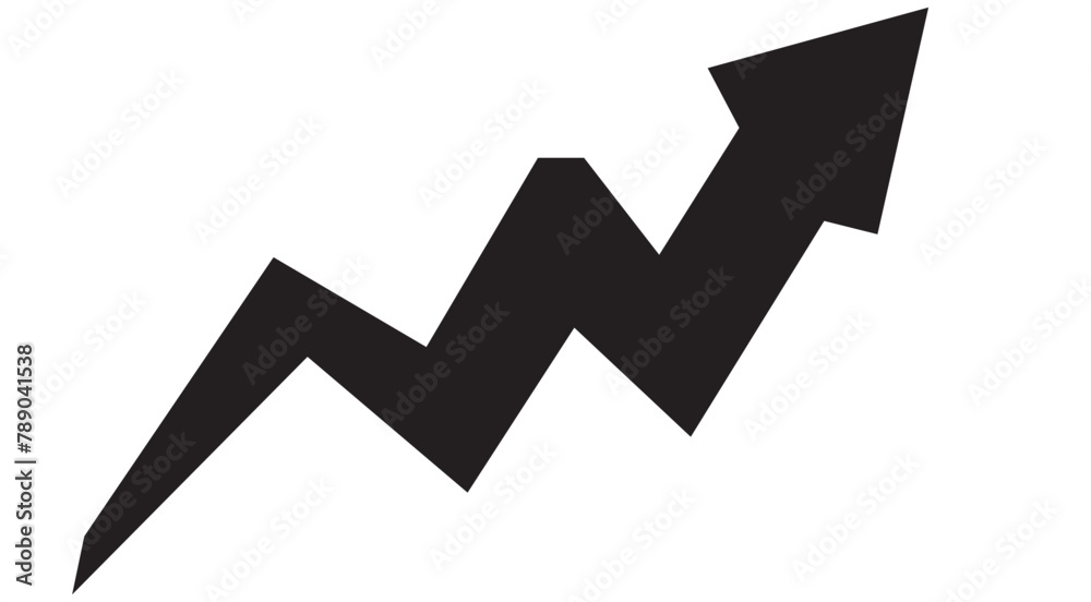 Growing business 3d arrow on white, Profit red arrow, Vector illustration. Business concept, growing chart. Concept of sales symbol icon with arrow moving up. Economic Arrow With Growing Trend Growing business 3d arrow on white, Profit red arrow, Vector illustration. Business concept, growing chart. Concept of sales symbol icon with arrow moving up. Economic Arrow With Growing Trend