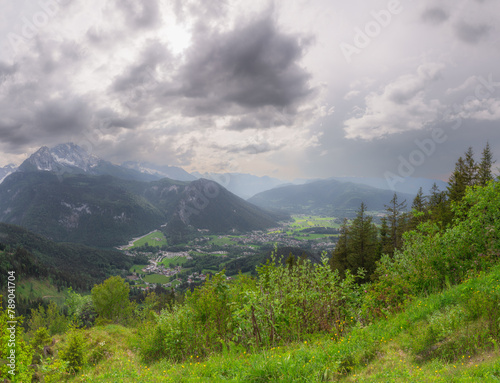 Konigsee lake from Jenner mount in Berchtesgaden National Park, Alps Germany