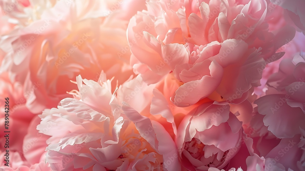 Bouquet of stylish peonies closeup Pink peony flowers Closeup of flower petals Floral greeting card or wallpaper Delicate abstract floral pastel background : Generative AI Bouquet of stylish peonies closeup Pink peony flowers Closeup of flower petals Floral greeting card or wallpaper Delicate abstract floral pastel background : Generative AI