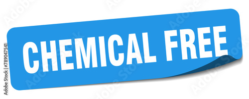 chemical free sticker. chemical free label