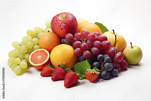 Fruits with white background. Topics related to fruits. Fruit sale. To eat fruits. Fruit news. Image for graphic designer. Image for advertising.