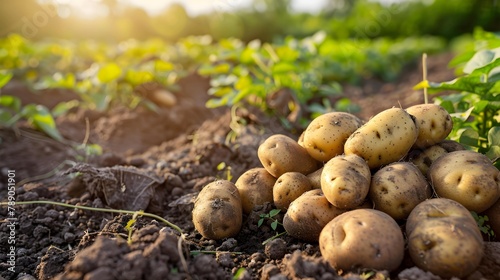 potatoes in the field 