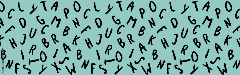 template with the image of keyboard symbols. set of letters. Surface template. pastel green blue background. Horizontal image. Banner for insertion into site. template with the image of keyboard symbols. set of letters. Surface template. pastel green blue background. Horizontal image. Banner for insertion into site.