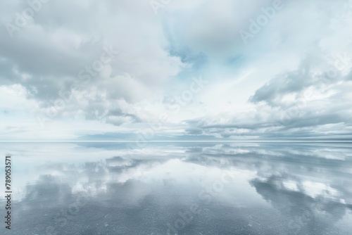 Ethereal Clouds Reflected on Shimmering Water