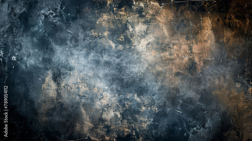 Dark grey bllue textured background with a vintage grunge effect.