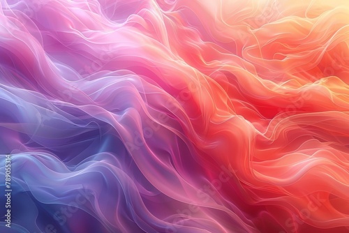 Stunning abstract blend of warm and cool colors, emulating the fluidity and interplay of fire and ice photo