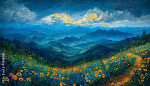 mountain view painting 02