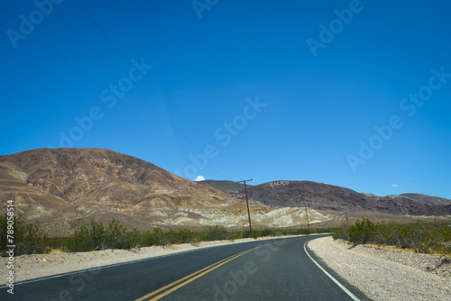 The Road to Calico Ghost Town on a Summer Day - California, USA photo