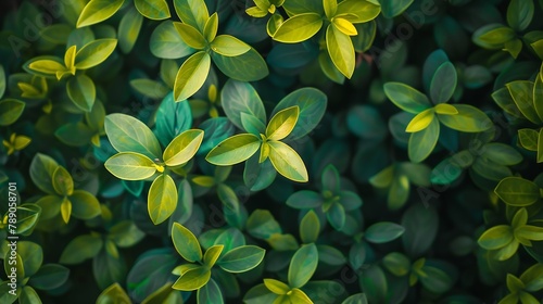 Close up group of background green leaves texture and Abstract Nature Background Lush Foliage Textures Exotic Greenery and Botanical Patterns   Generative AI