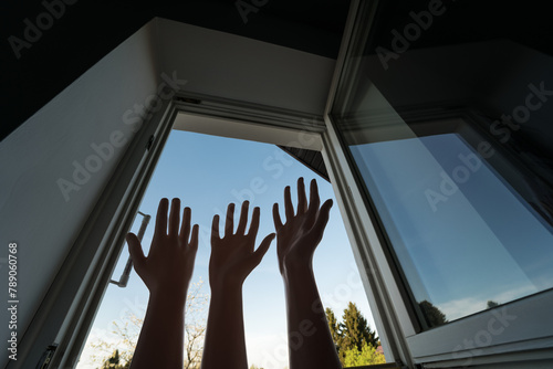 Mannequin hands against the background of an open window © Robert A. Witkowski