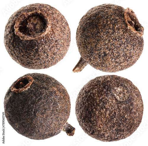 Allspice isolated on white background. With clipping path.
