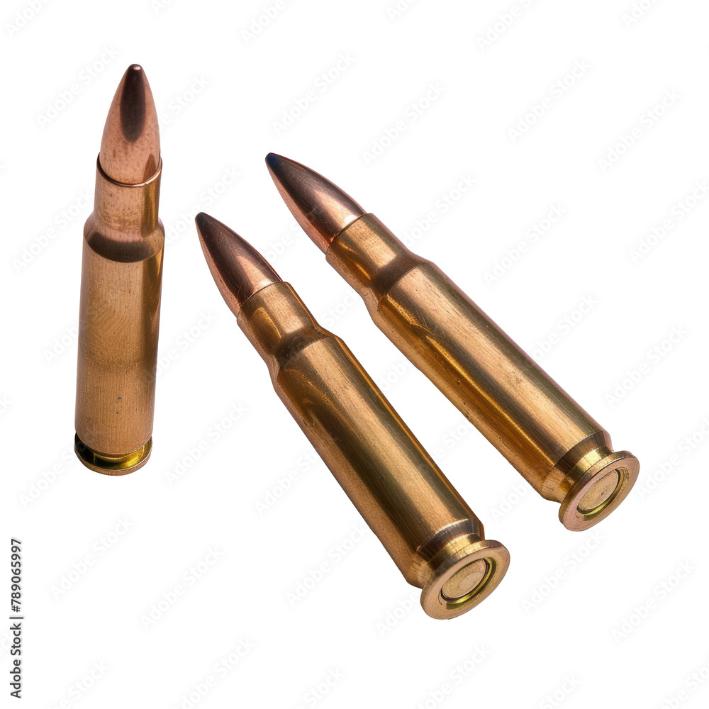 Many bullets on white background. Military ammunition Many bullets on white background. Military ammunition