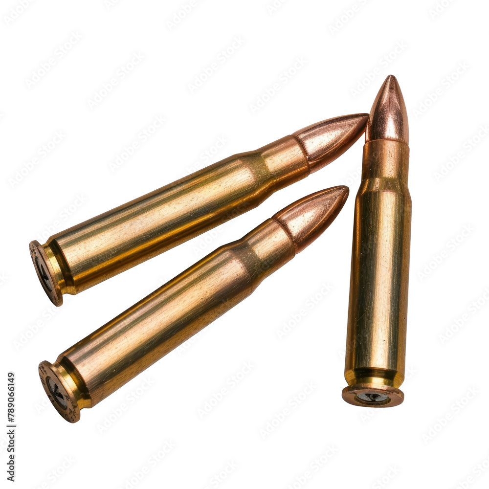 Many bullets on white background. Military ammunition Many bullets on white background. Military ammunition